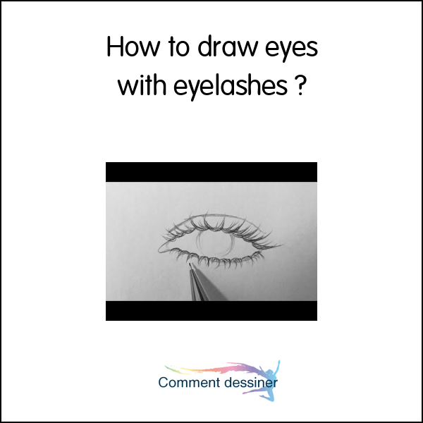 How to draw eyes with eyelashes